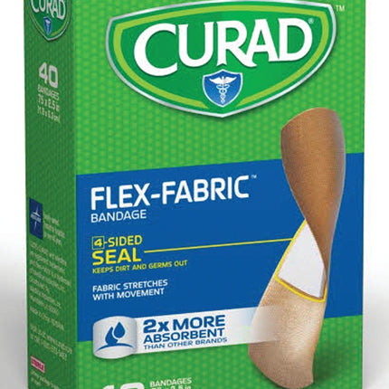 Curad CUR45245 Adhesive Bandage, 3/4 in W, 2-1/2 in L, Fabric Bandage :BX: QUANTITY: 1