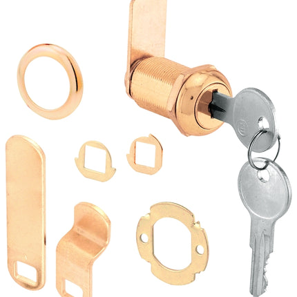 Defender Security U 9946 Drawer and Cabinet Lock, Keyed Lock, Y13 Yale Keyway, Stainless Steel, Brass :CD: QUANTITY: 1