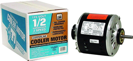 Dial 2204 Evaporative Cooler Motor, 0.5 hp, 1-Phase, 115 V, 1/2 in Dia Shaft, Clockwise Shaft Rotation :EA: QUANTITY: 1