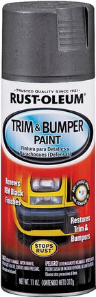 Rust-Oleum 251574 Trim and Bumper Paint, Matte, Black, 11 oz, Aerosol Can :CAN: QUANTITY: 1