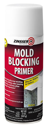 Zinsser 287512 Mold Blocking Primer, White, 13 oz, Aerosol Can :CAN: QUANTITY: 1