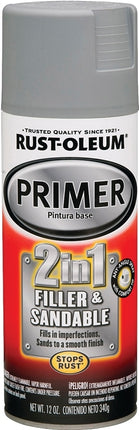 Rust-Oleum 260510 Spray Primer, Gray, 12 oz, Can :CAN: QUANTITY: 1