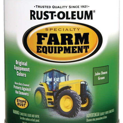 RUST-OLEUM SPECIALTY 7435502 Farm Equipment Enamel, Green, 1 qt Can :QUART: QUANTITY: 1