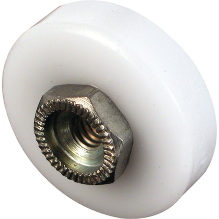 Prime-Line M 6003 Shower Door Roller, Flat Edge, Plastic, White, For: 7/8 in Tall, J-Shaped Tracks :CD  2: QUANTITY: 1