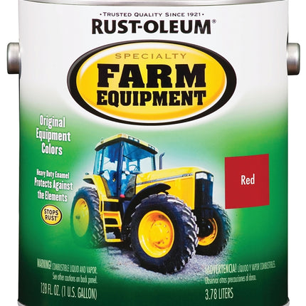 RUST-OLEUM SPECIALTY 7466402 Farm Equipment Enamel, International Red, 1 gal Can :GAL: QUANTITY: 1