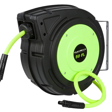 Flexzilla L8250FZ Air Hose Reel, 3/8 in ID, 50 ft L, 150 psi Pressure, Polypropylene :EA: QUANTITY: 1