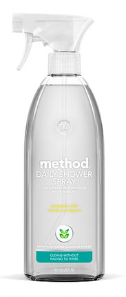 method 1390 Shower Cleaner, 28 oz, Liquid, Pleasant, Colorless/Translucent :EA: QUANTITY: 1