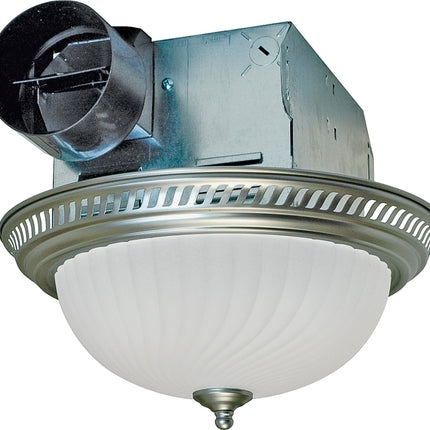 Air King DRLC702 Exhaust Fan, 1.6 A, 120 V, 70 cfm Air, 4 Sones, Fluorescent Lamp, 4 in Duct :EA: QUANTITY: 1