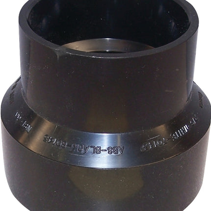 Canplas 103022BC Reducing Pipe Coupling, 2 x 1-1/2 in, Hub, ABS, Black, 40 Schedule :EA: QUANTITY: 1