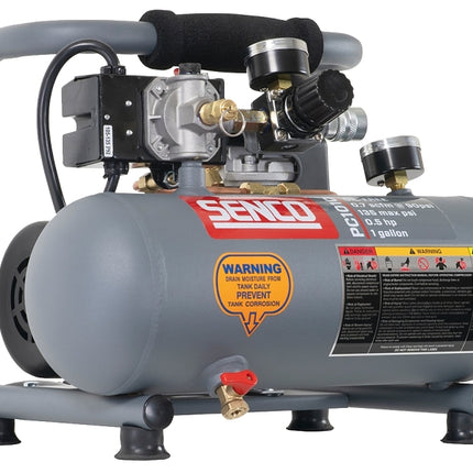 Senco PC1010 Air Compressor, Tool Only, 1 gal Tank, 0.5 hp, 115 V, 125 psi Pressure, 0.7 scfm Air :EA: QUANTITY: 1