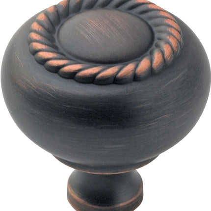 Amerock BP53471ORB Cabinet Knob, 1-1/4 in Projection, Zinc, Oil-Rubbed Bronze :EA: QUANTITY: 1