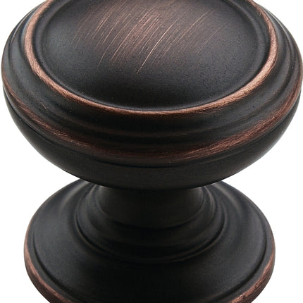 Amerock BP55342ORB Cabinet Knob, 1-1/4 in Projection, Zinc, Oil-Rubbed Bronze :EA: QUANTITY: 1