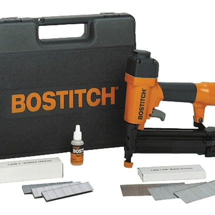 Bostitch SB-2IN1 Nailer/Stapler Combo Kit, 100 Magazine, Glue Collation, 5/8 to 1-5/8 in Fastener :EA: QUANTITY: 1