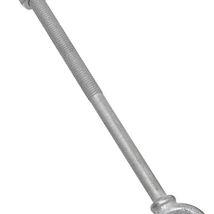 National Hardware N245-183 Eye Bolt, 1/2-13 Thread, 5-7/8 in L Thread, 1 in ID x 1-3/4 in OD Dia Eye, 10 in L Shank :EA: QUANTITY: 1