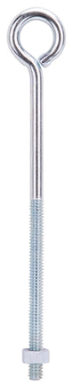 ProSource LR274 Eye Bolt, 6.2 mm Thread, Machine Thread, 3 in L Thread, 1 in Dia Eye, 145 lb Working Load, Steel, Zinc :EA: QUANTITY: 20