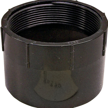 Canplas 102893BC Pipe Adapter, 3 in, FNPT x Hub, ABS, Black, SCH 40 Schedule :EA: QUANTITY: 1