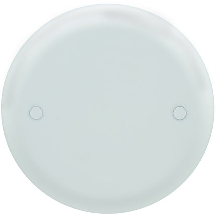 Carlon CPC4WH Box Cover, 4 in Dia, Round, Lexan, White :EA: QUANTITY: 1