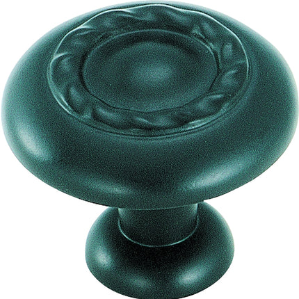 Amerock BP1585FB Cabinet Knob, 1-1/16 in Projection, Zinc, Flat Black :EA: QUANTITY: 1