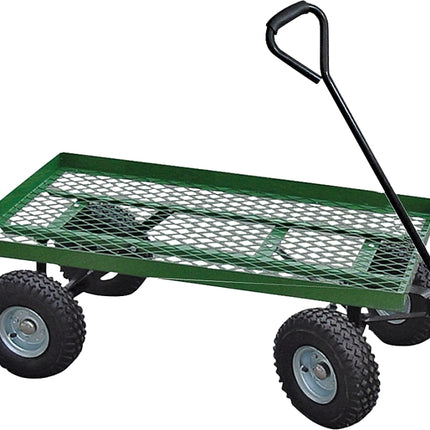 Landscapers Select YTL22114 Garden Cart, 600 lb, Steel Deck, 4-Wheel, 10 in Wheel, Pneumatic Wheel, Comfort-Grip Handle :EA: QUANTITY: 1