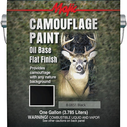 Majic Paints 8-0851-1 Camouflage Paint, Black, 1 gal Can :GAL: QUANTITY: 2