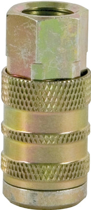 Bostitch IC-14F Hose Coupler, 1/4 x 1/4 in, FNPT, Steel, Plated :CD 1: QUANTITY: 1