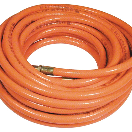 Amflo 576-50A Air Hose, 3/8 in OD, 50 ft L, MNPT, 300 psi Pressure, PVC, Orange :EA: QUANTITY: 1