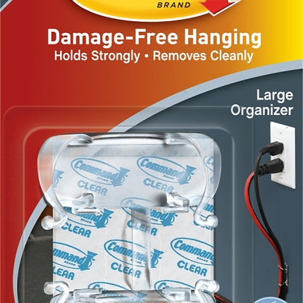 Command 17303CLR Cord Organizer, Plastic, Transparent :CD  2: QUANTITY: 1