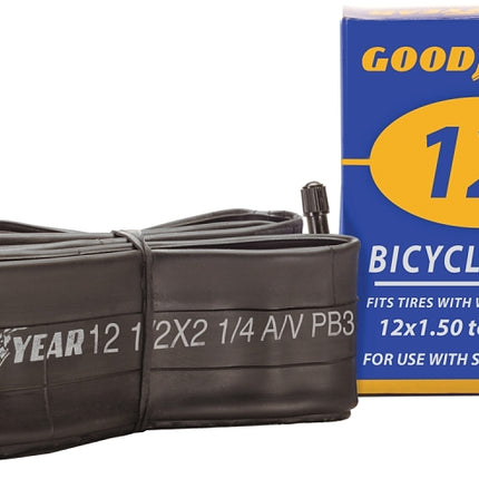 Kent 91073 Bicycle Tube, Butyl Rubber, Black, For: 12 x 1-1/2 to 2-1/4 in W Bicycle Tires