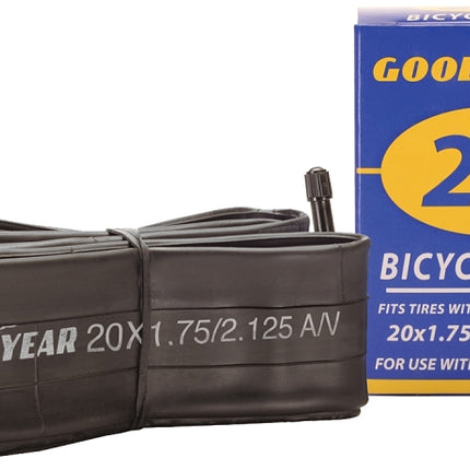 Kent 91077 Bicycle Tube, Butyl Rubber, Black, For: 20 x 1-3/4 to 2-1/8 in W Bicycle Tires