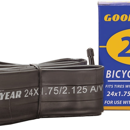 Kent 91078 Bicycle Tube, Butyl Rubber, Black, For: 24 x 1-3/4 in to 2-1/8 in W Bicycle Tires