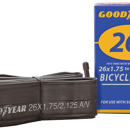 Kent 91079 Bicycle Tube, Butyl Rubber, Black, For: 26 x 1-3/4 in to 2-1/8 in W Bicycle Tires