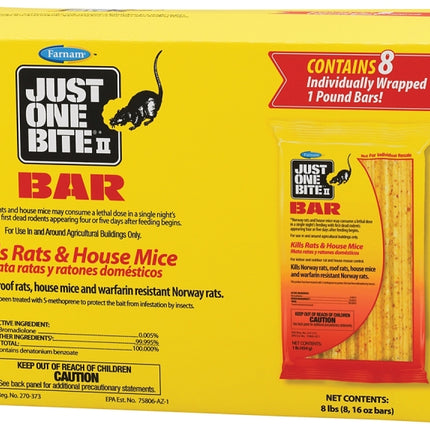 Starbar 100504295 Mouse Killer, 8 lb Bait, Brown/Yellow